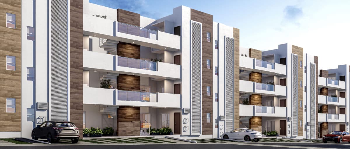 Planta baja de Departamentos en el fraccionamiento Cumbre Mezquite de la inmobiliaria Javer