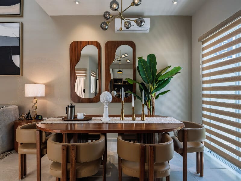 Comedor del modelo Arezzo en el fraccionamiento Xandora Residencial de la inmobiliaria Javer