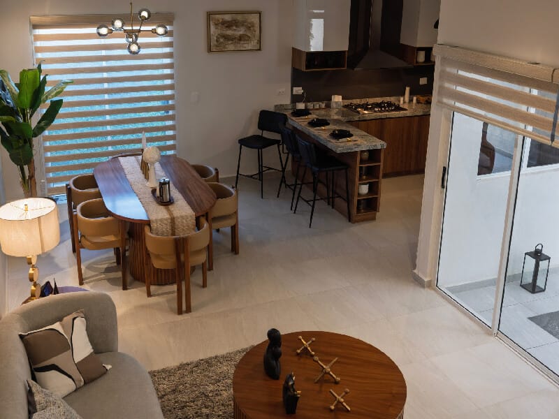 Vista panorámica desde el segundo piso del modelo Arezzo en el fraccionamiento Xandora Residencial de la inmobiliaria Javer