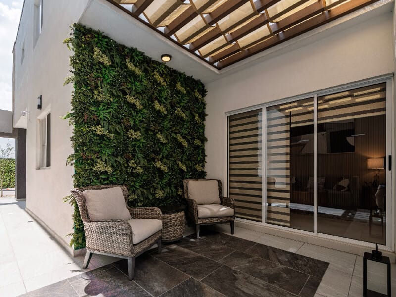 Patio del modelo Arezzo en el fraccionamiento Xandora Residencial de la inmobiliaria Javer