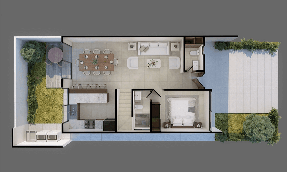 planos-arquitectonicos-planta-baja-sala-tv-caranday-II-betel-casas-javer-platino