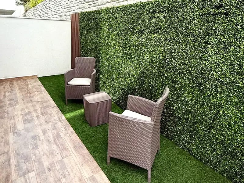 Patio del modelo Águila Premier en el fraccionamiento Privada Monte Carmelo que pertenece a la inmobiliaria Javer