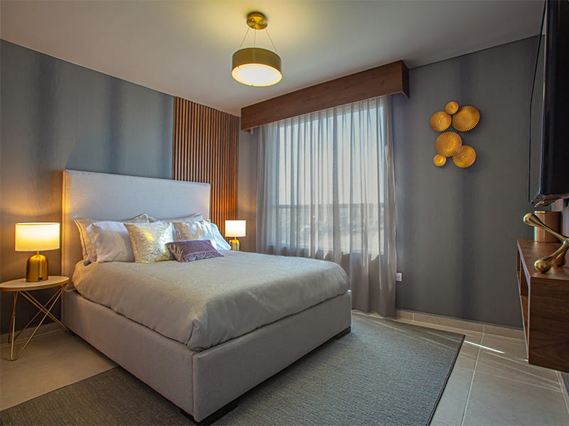 Recámara principal del modelo Milán en el fraccionamiento Privada Cantabria de la Inmobiliaría Javer