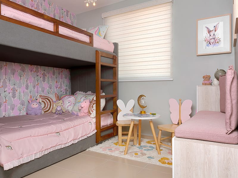 Recamara infantil del prototipo Águila Real en el fraccionamiento Pilares la Puerta de la inmobiliaria Javer