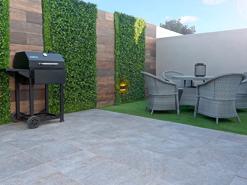 Patio Jardín del prototipo Águila Real en el fraccionamiento Pilares la Puerta de la inmobiliaria Javer