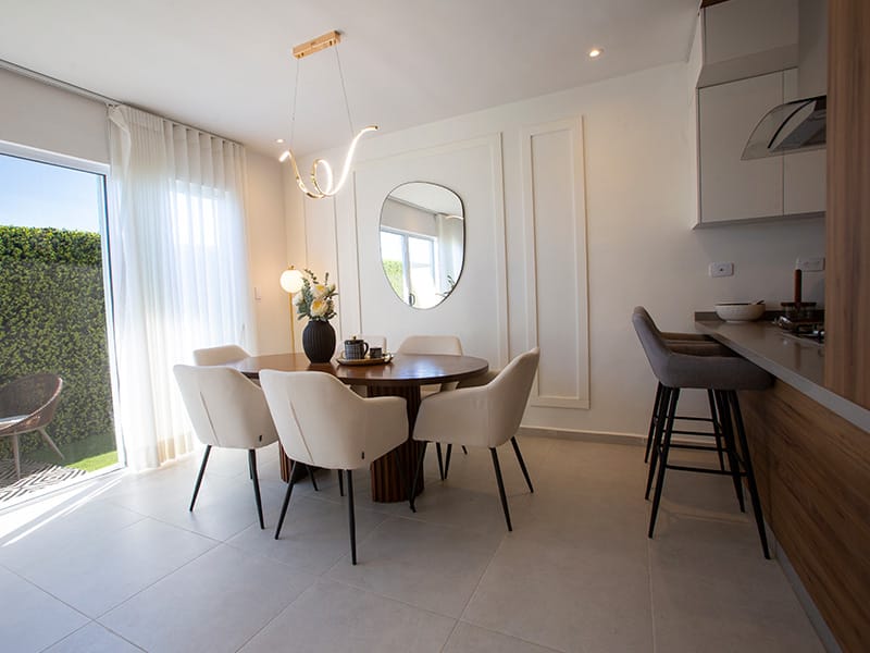 Comedor del modelo Aura Premier del fraccionamiento Valle Condesa Sector Francés de la inmobiliaria Javer