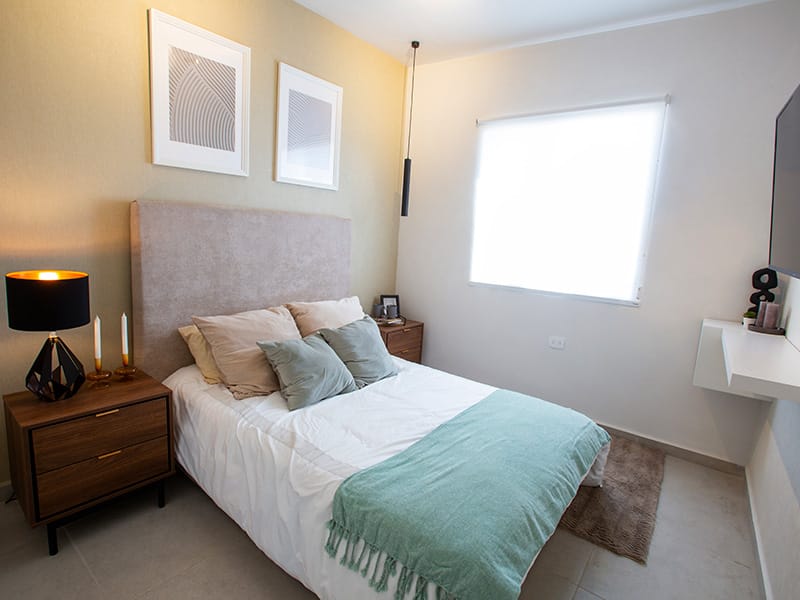 Recámara secundaría del modelo Aura Premier del fraccionamiento Valle Condesa Sector Francés de la inmobiliaria Javer