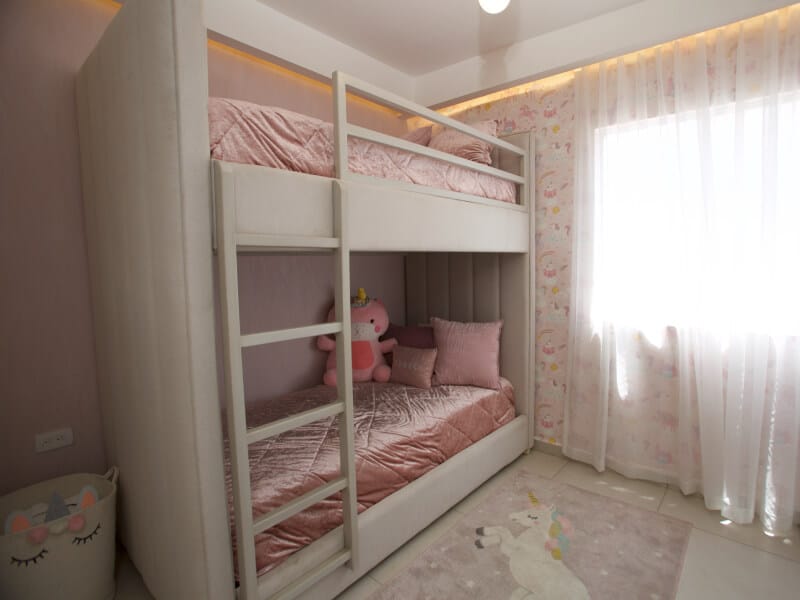 Recámara infantil de modelo Praga en el fraccionamiento Cumbre del Norte de la inmobiliaria Javer