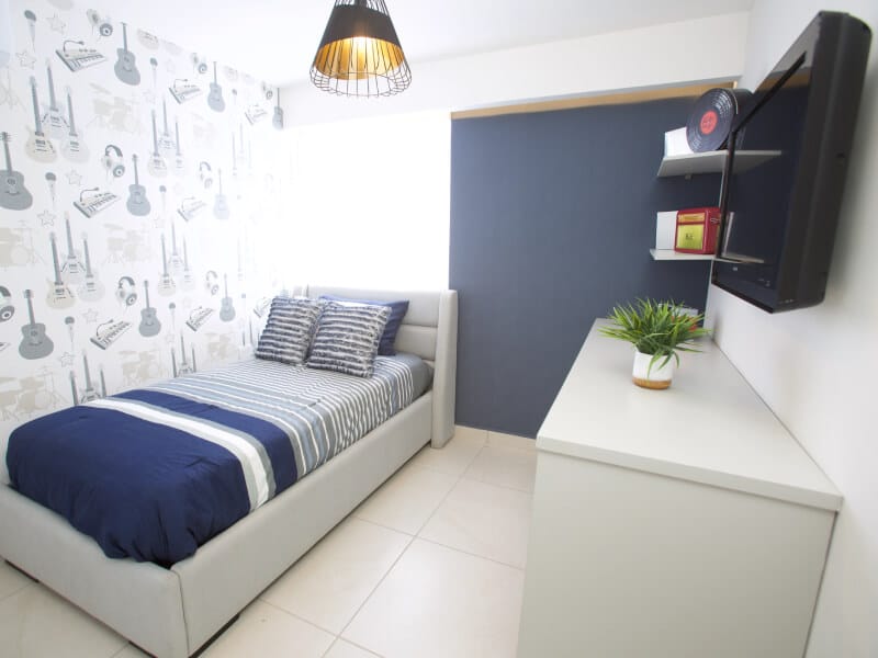 Recámara de modelo Praga en el fraccionamiento Cumbre del Norte de la inmobiliaria Javer