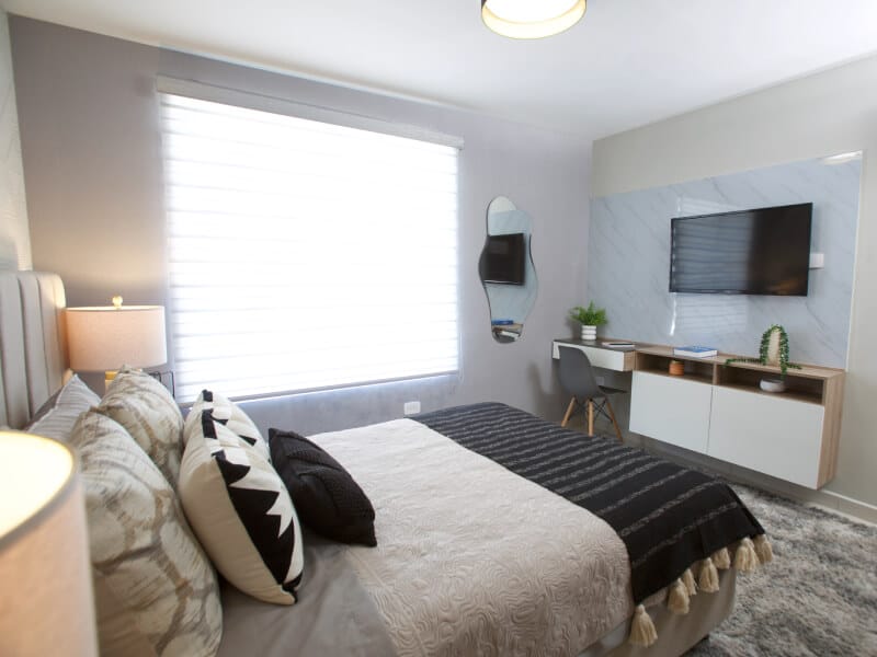 Recámara principal del modelo Milán en el fraccionamiento Cumbre del Norte de la inmobiliaria Javer