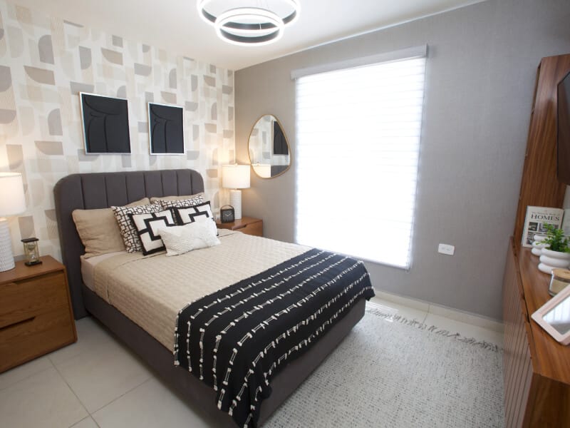 Recámara individual del modelo Milán en el fraccionamiento Cumbre del Norte de la inmobiliaria Javer