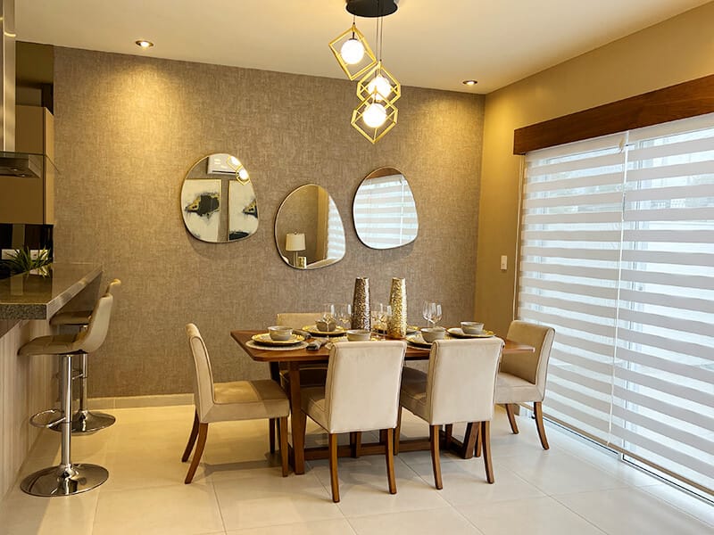 Comedor en modelo Aura Elite del fraccionamiento Misión de los Ángeles de la inmobiliaria Javer