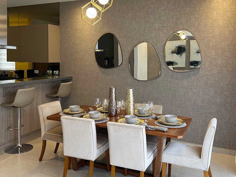 Comedor en modelo Aura Elite del fraccionamiento Misión de los Ángeles de la inmobiliaria Javer