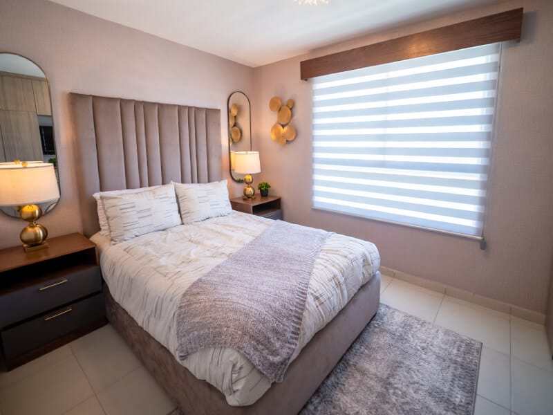 Recámara principal del modelo Águila Premier en el fraccionamiento Lomas del Mirador de la inmobiliaria Javer