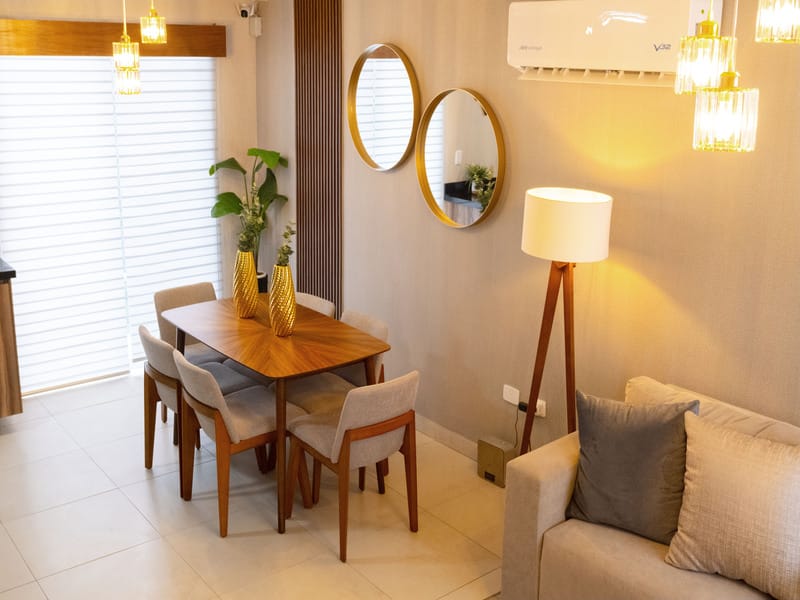 Comedor en modelo Águila Premier de fraccionamiento Valle de Santa Elena Sector San José de la inmobiliaria Javer en Nuevo León