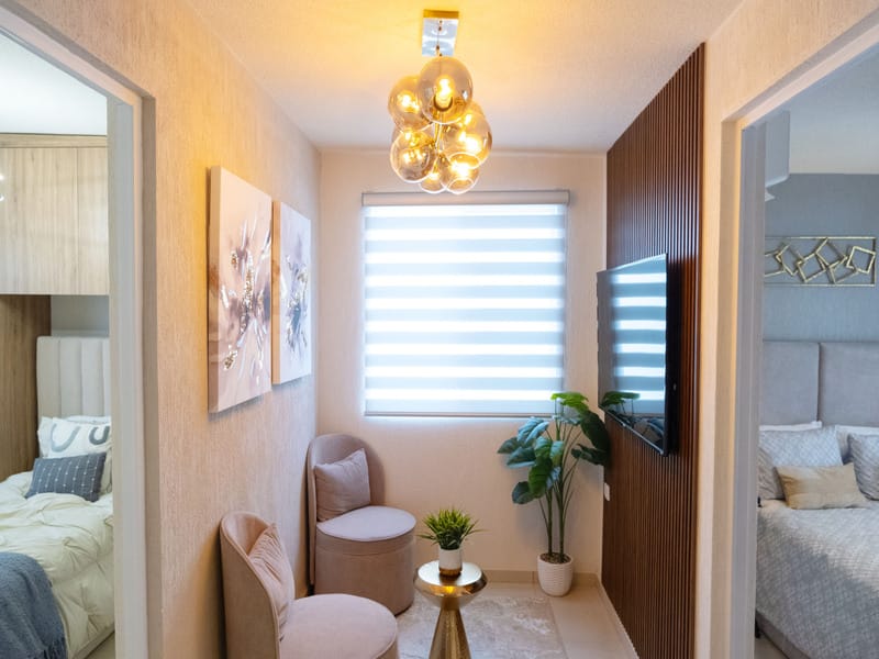 Estancia en modelo Águila Premier de fraccionamiento Valle de Santa Elena Sector San José de la inmobiliaria Javer en Nuevo León