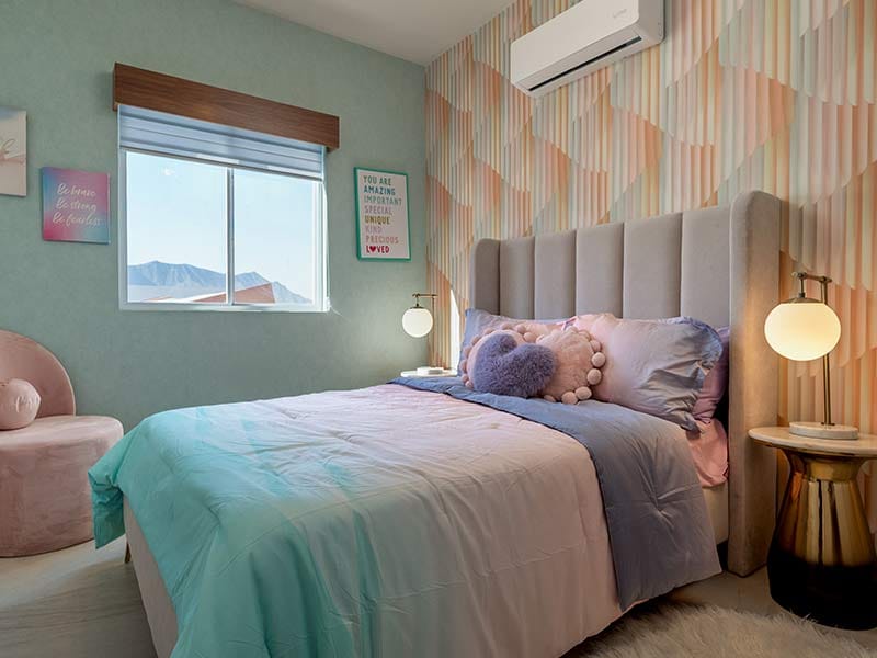 Recámara Junior en el modelo Aura Elite 3N del fraccionamiento Bosques de la Sierra en inmobiliaria Javer de Nuevo León