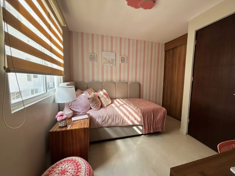 Recamara de la vivienda en el fraccionamiento Vistas del Nevado, prototipo Javer B